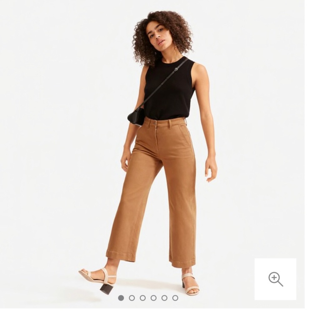 Everlane Wide Leg Crop in Ochre (Ankle length)